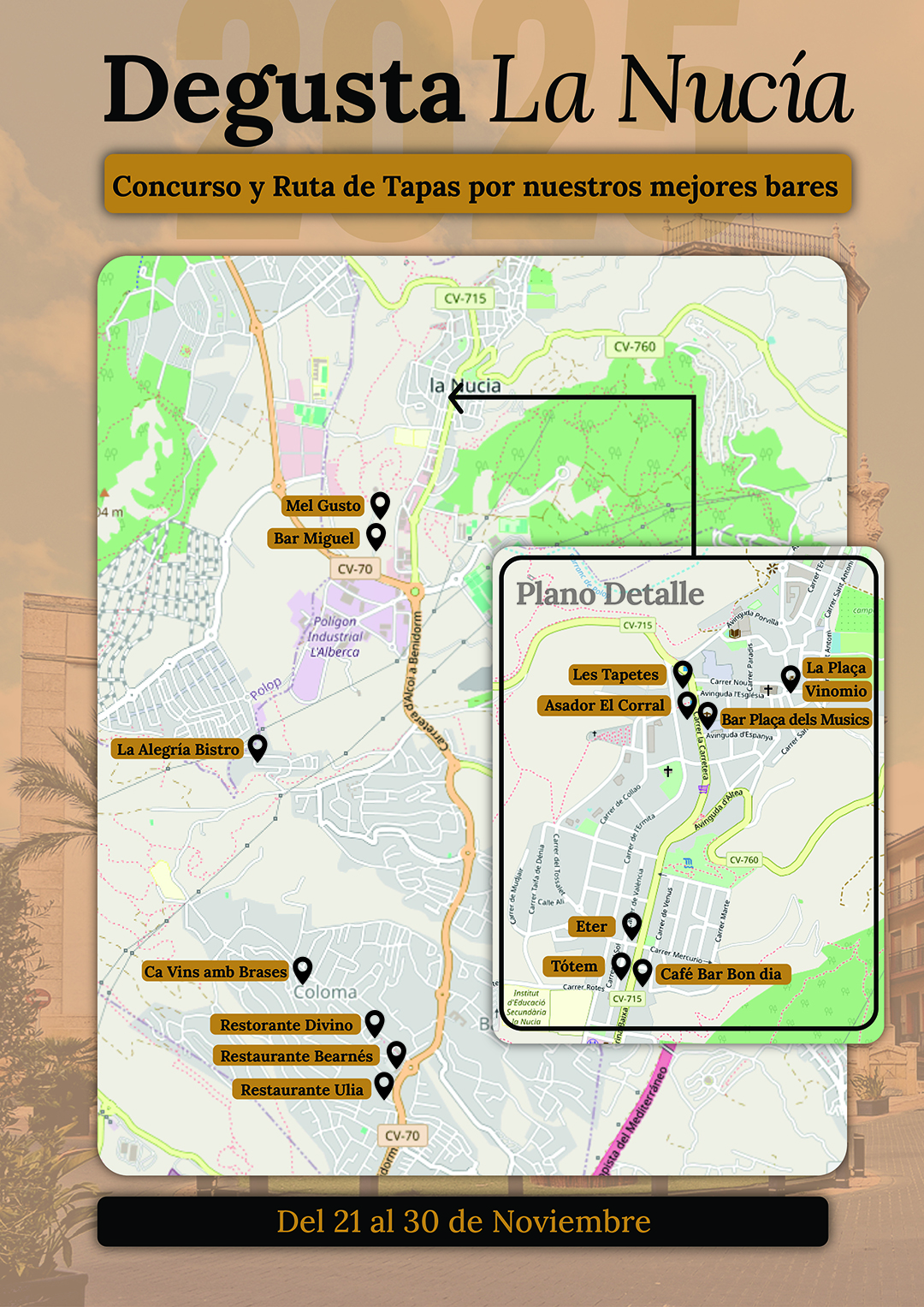 Cartel La Nucia Gastro Day